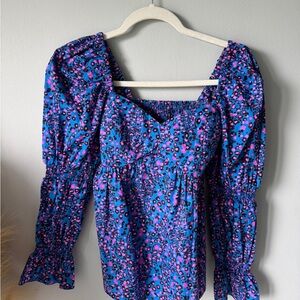 Lilly Pulitzer Blue and Pink Blouse